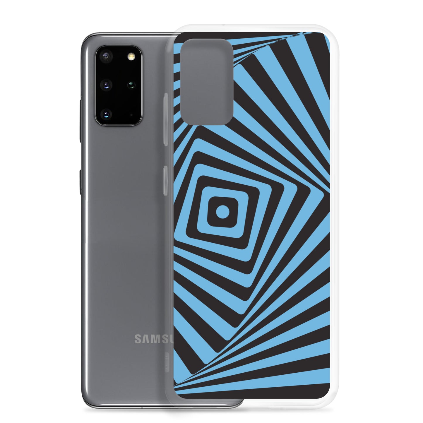 abstract Samsung phone case blue maze