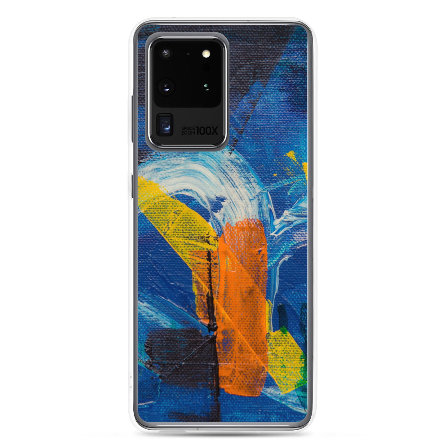 abstract Samsung phone case coloured solid accents