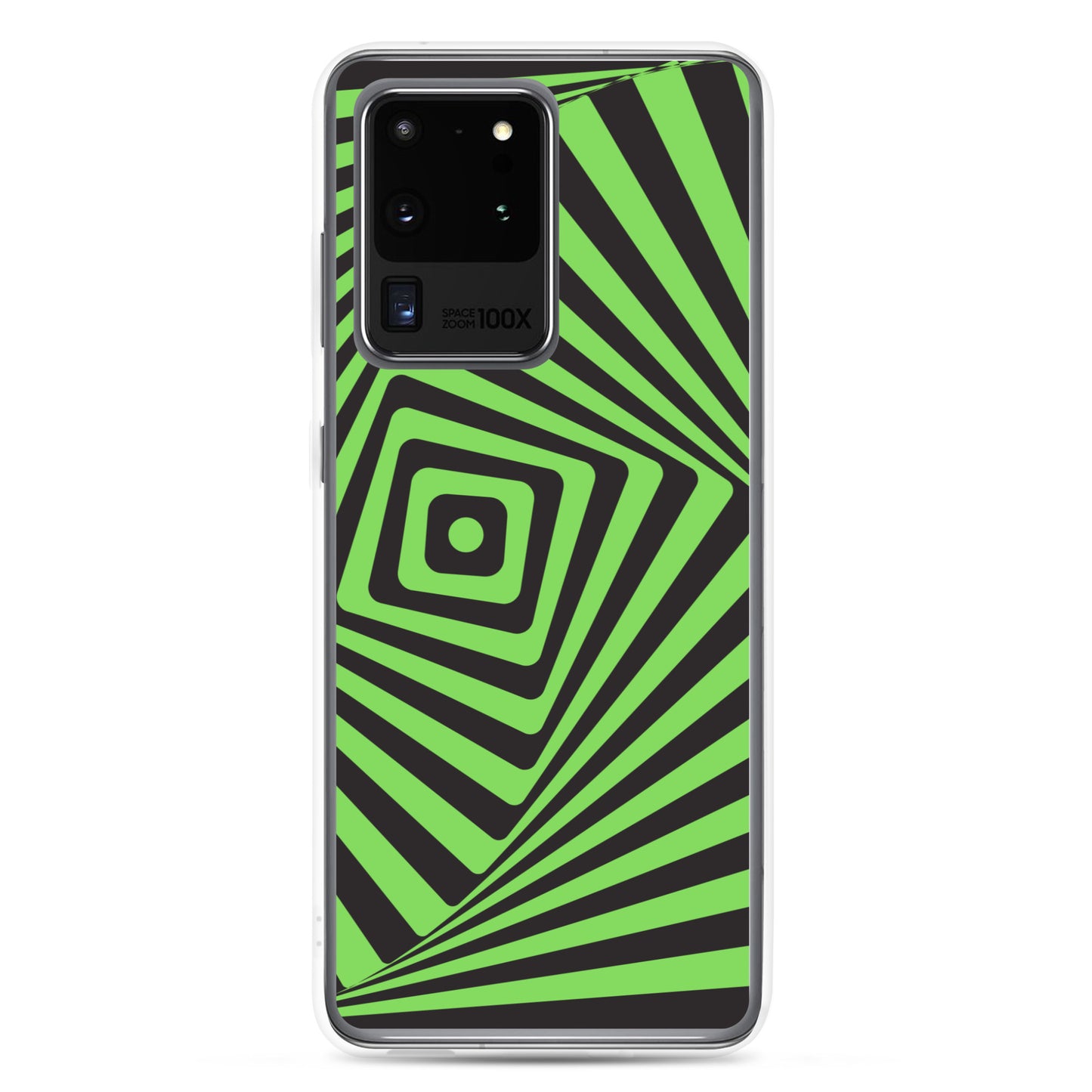 abstract Samsung phone case black and green maze