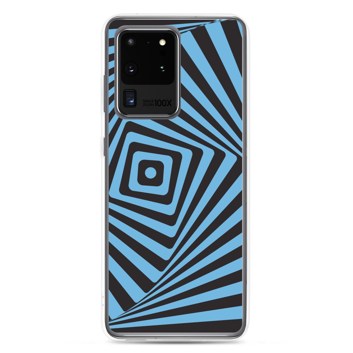 abstract Samsung phone case blue maze