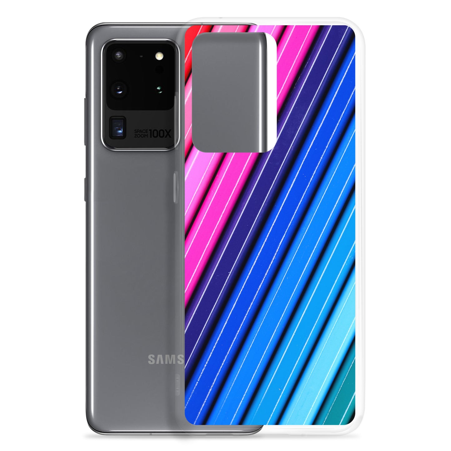 abstract Samsung phone case multi-coloured stripes