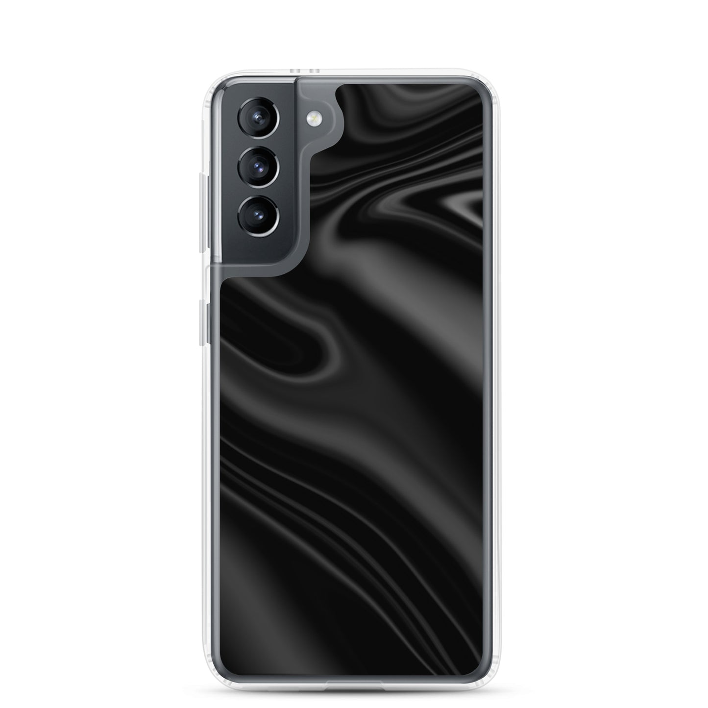 abstract Samsung phone case black waves