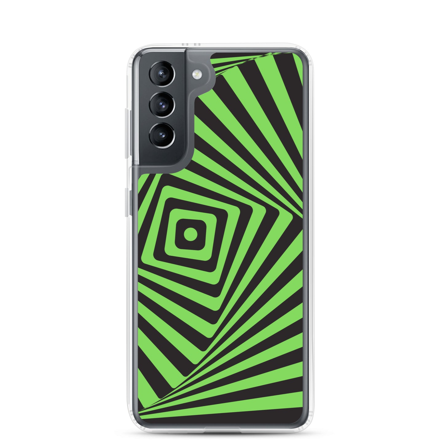 abstract Samsung phone case black and green maze