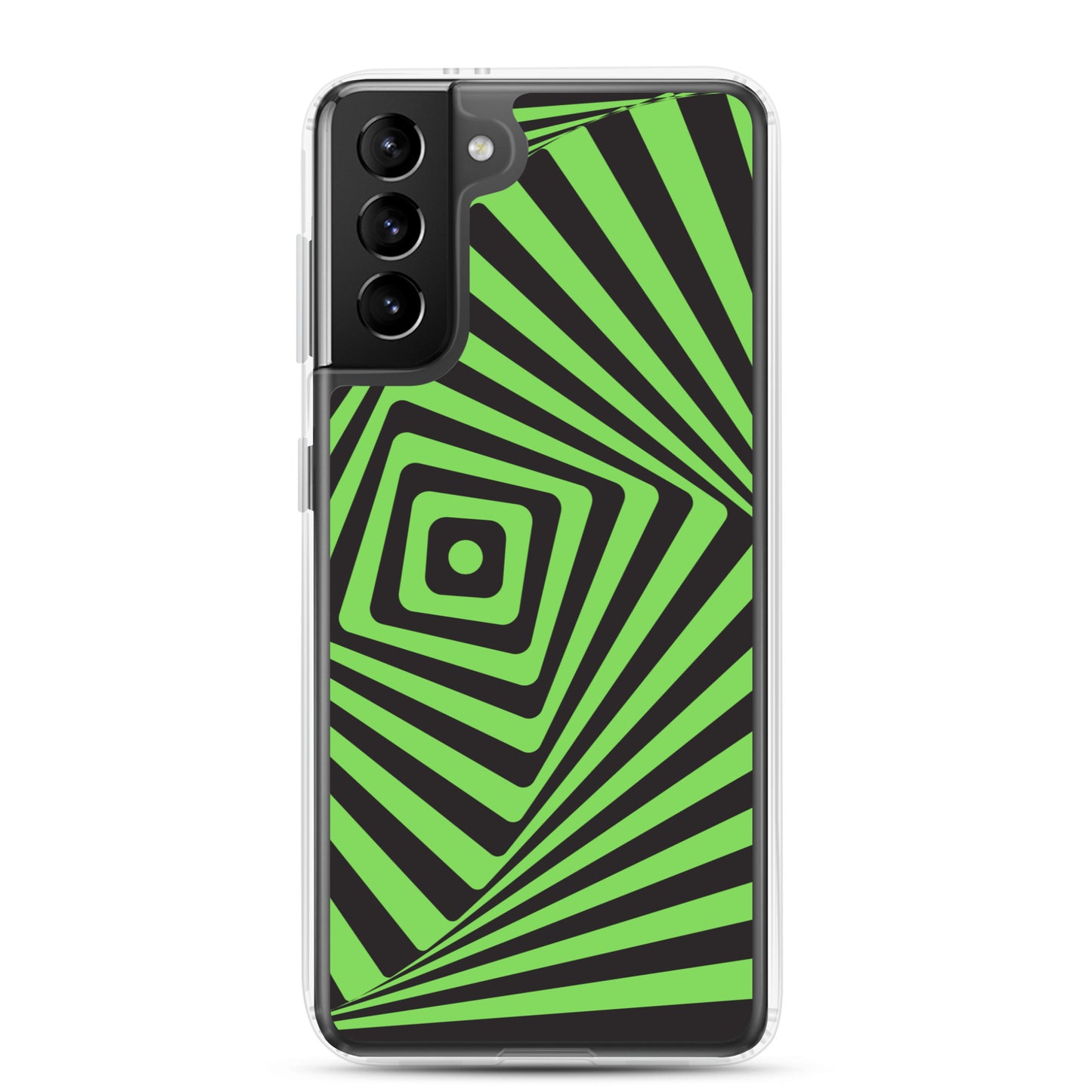 abstract Samsung phone case black and green maze