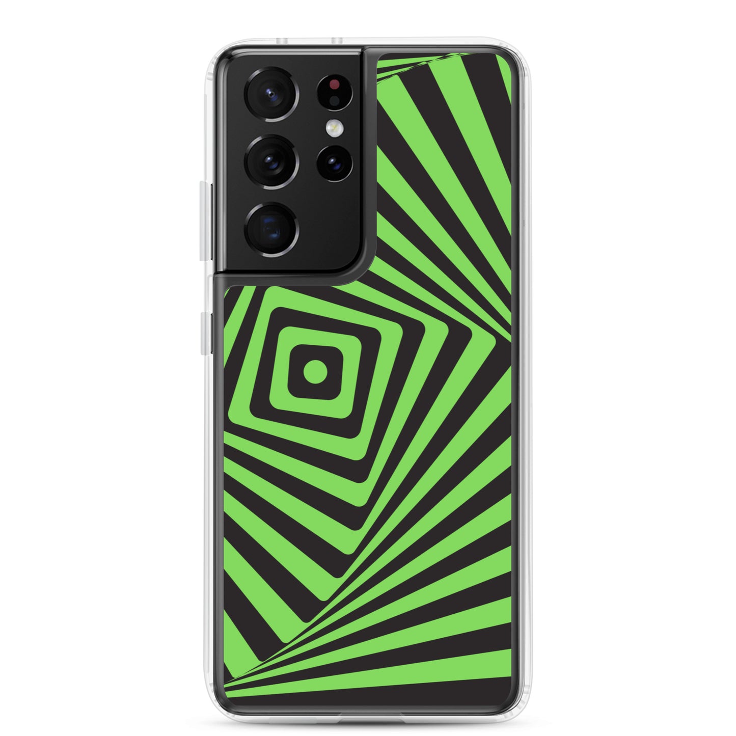 abstract Samsung phone case black and green maze