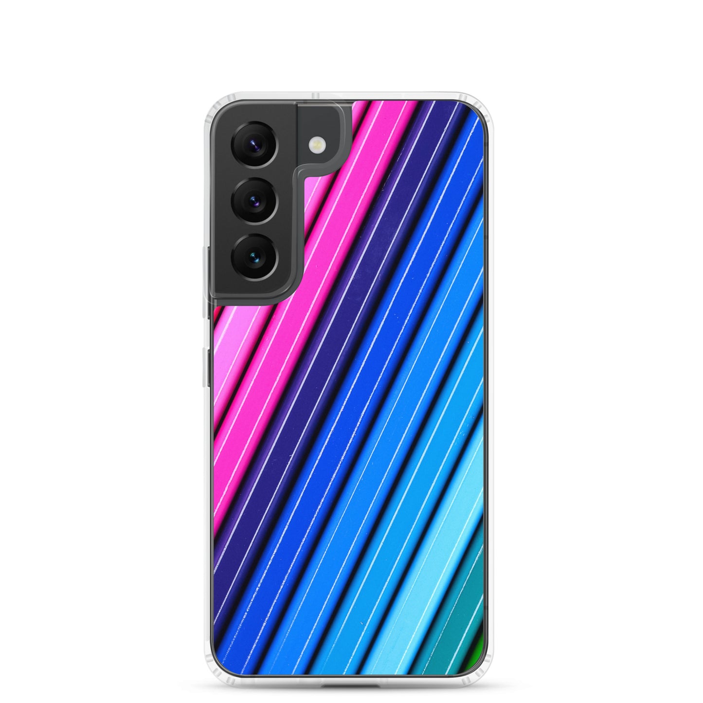 abstract Samsung phone case multi-coloured stripes