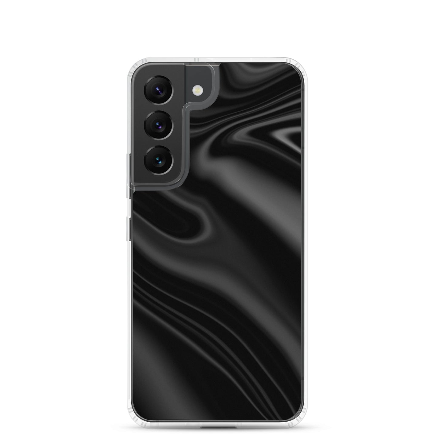 abstract Samsung phone case black waves