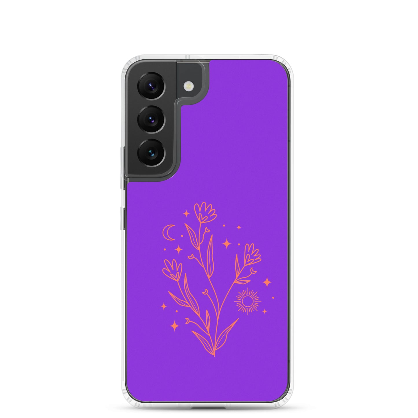 abstract Samsung phone case with purple Bg