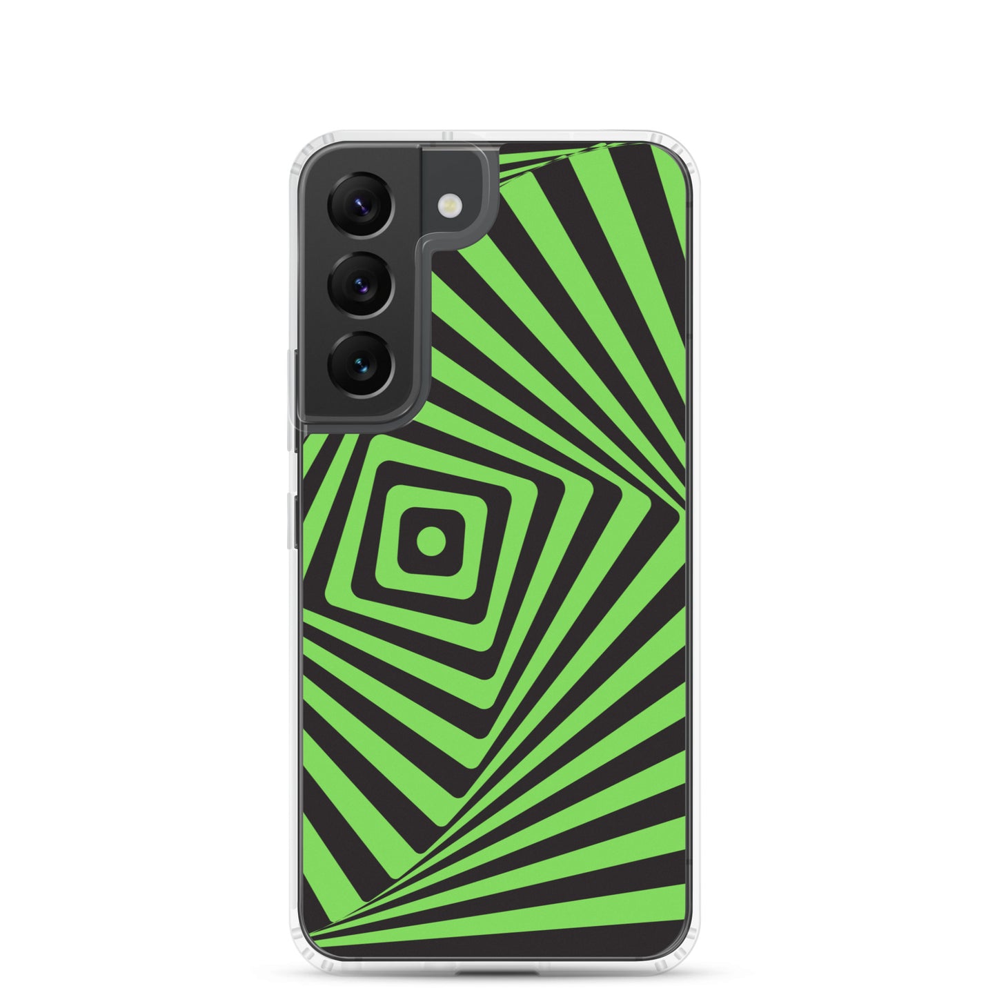 abstract Samsung phone case black and green maze