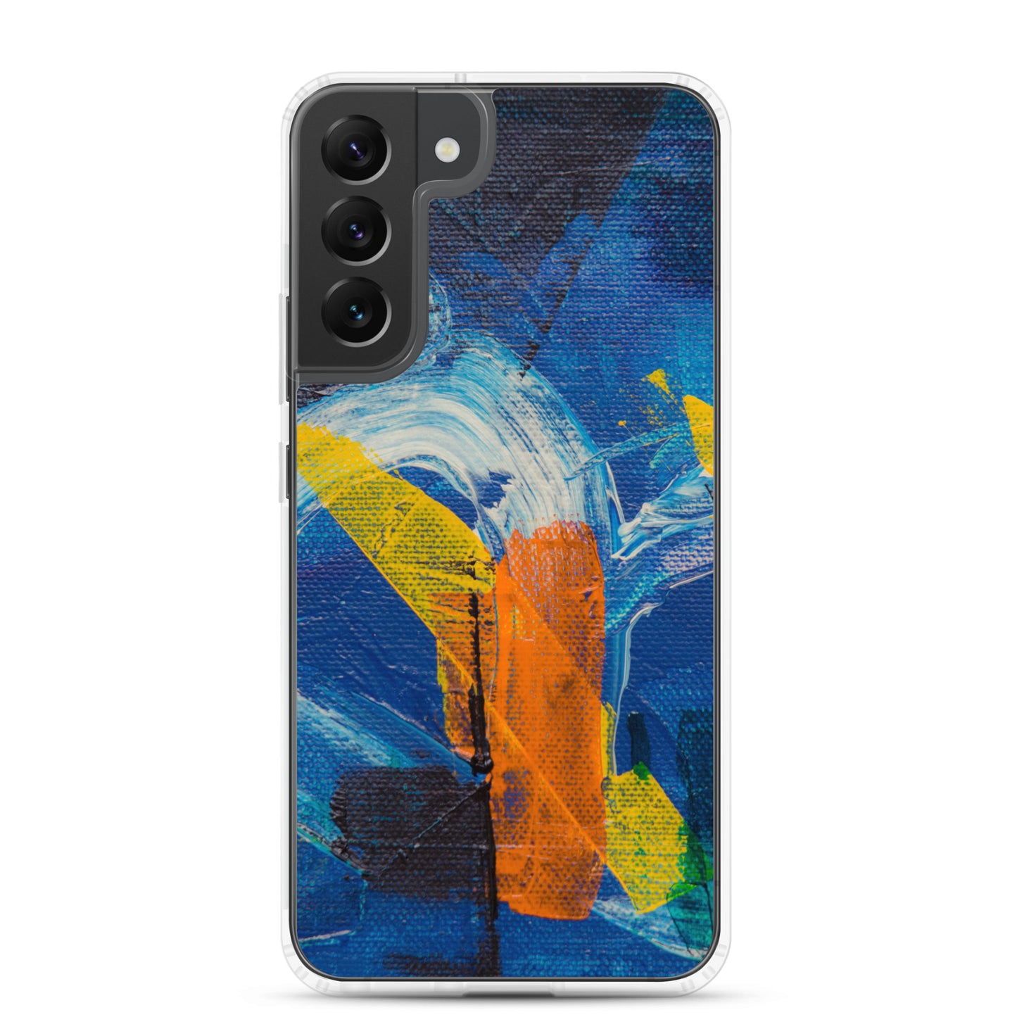 abstract Samsung phone case coloured solid accents