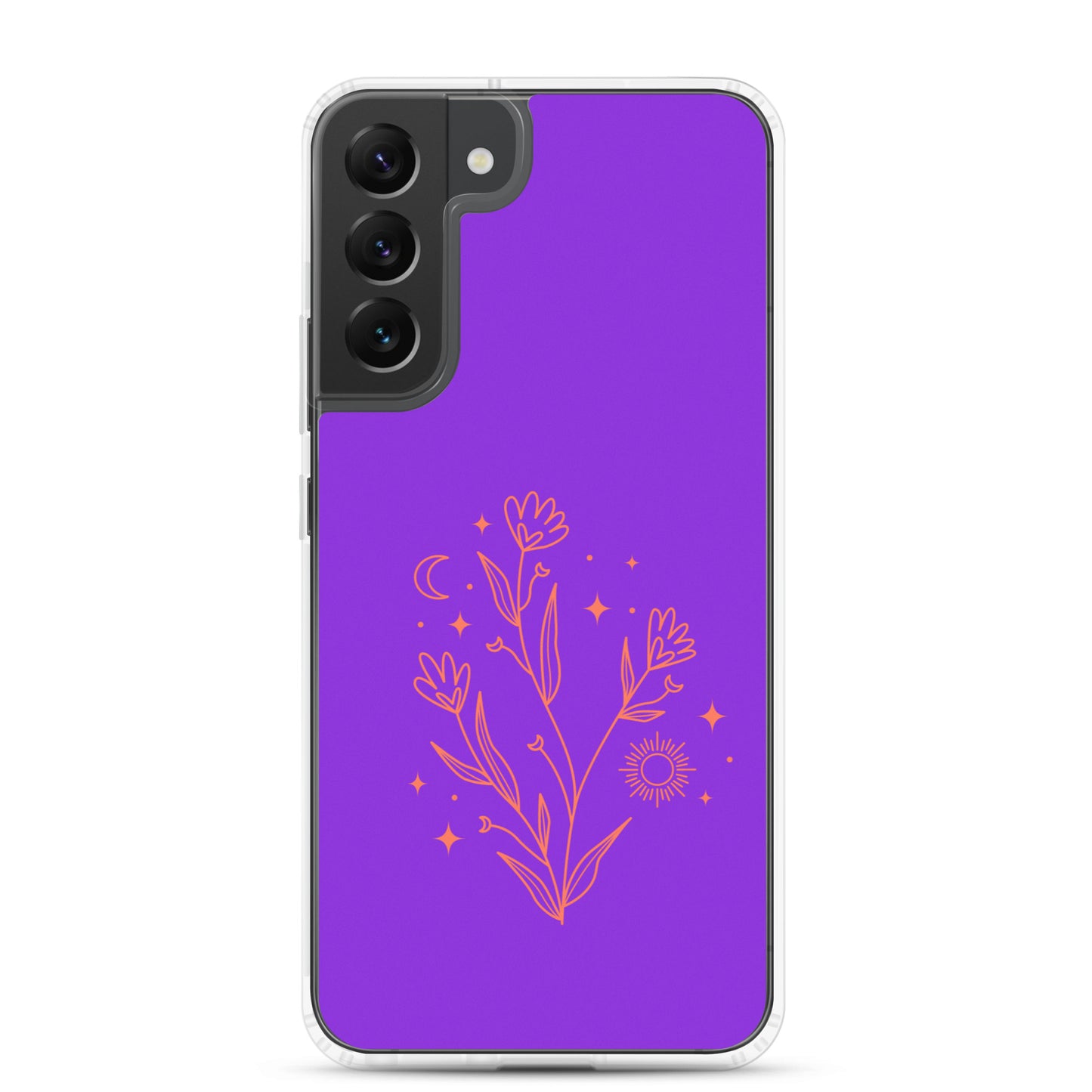 abstract Samsung phone case with purple Bg