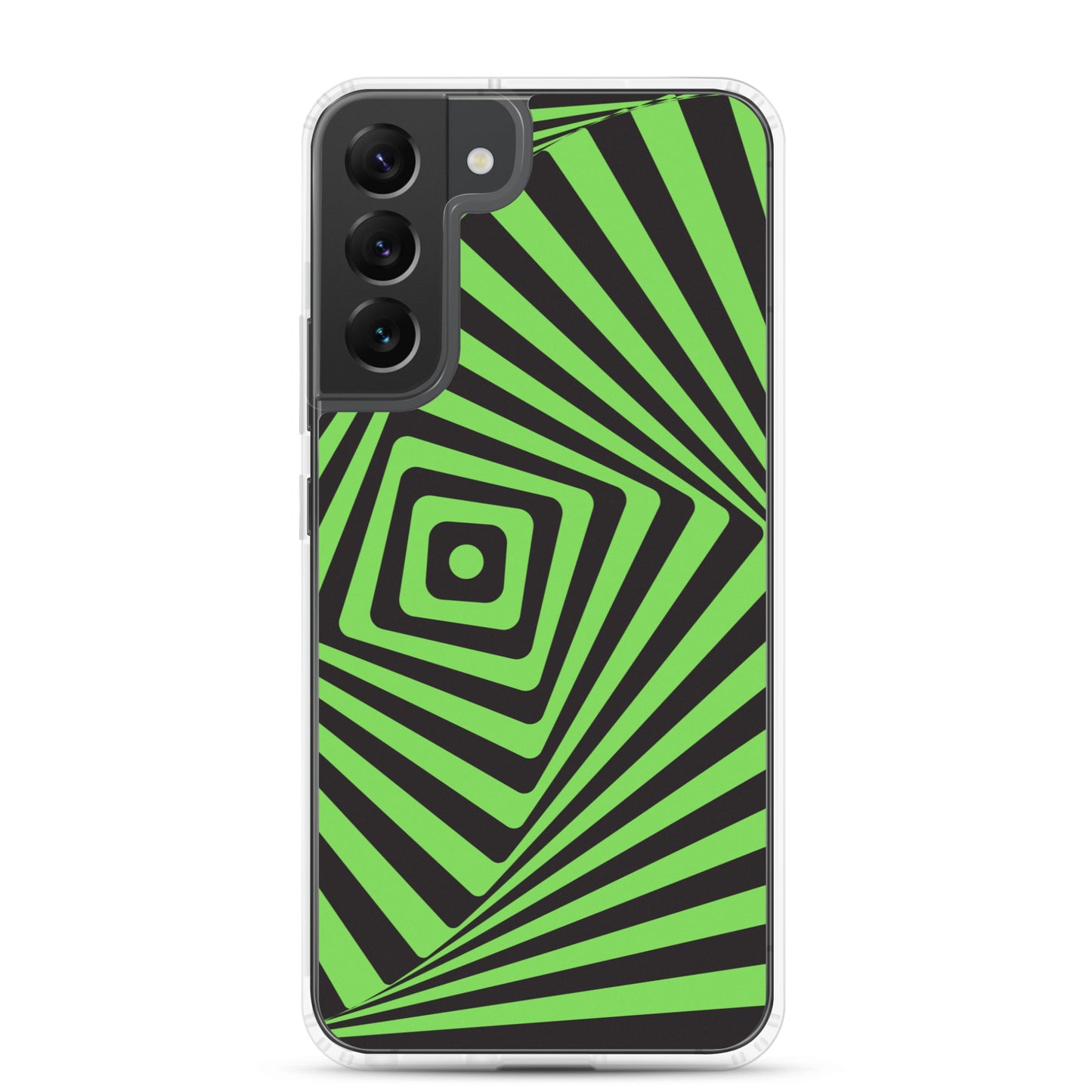 abstract Samsung phone case black and green maze