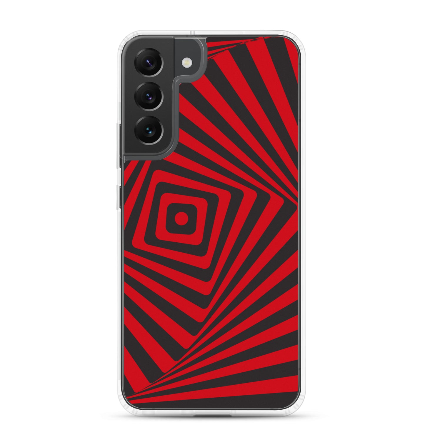 abstract Samsung phone case red and black maze