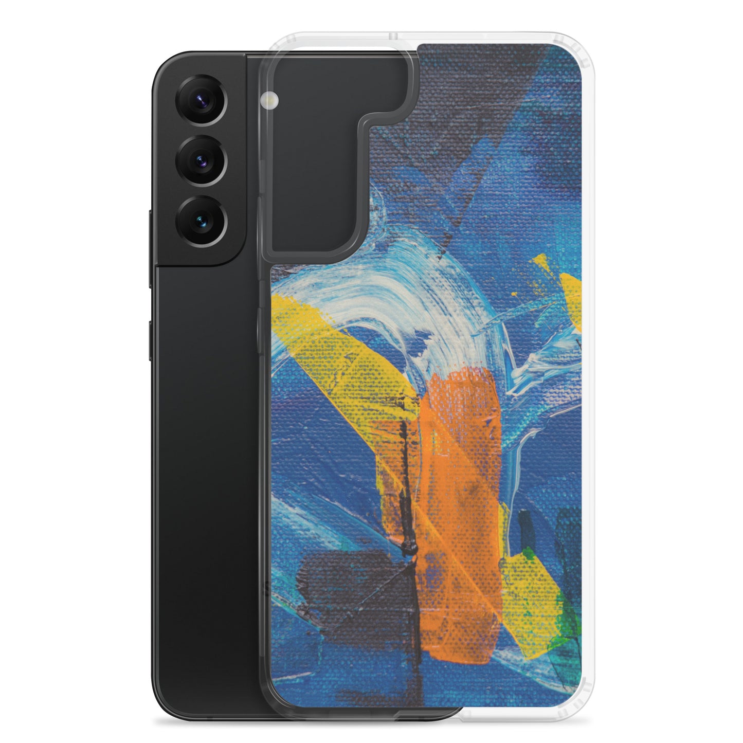 abstract Samsung phone case coloured solid accents