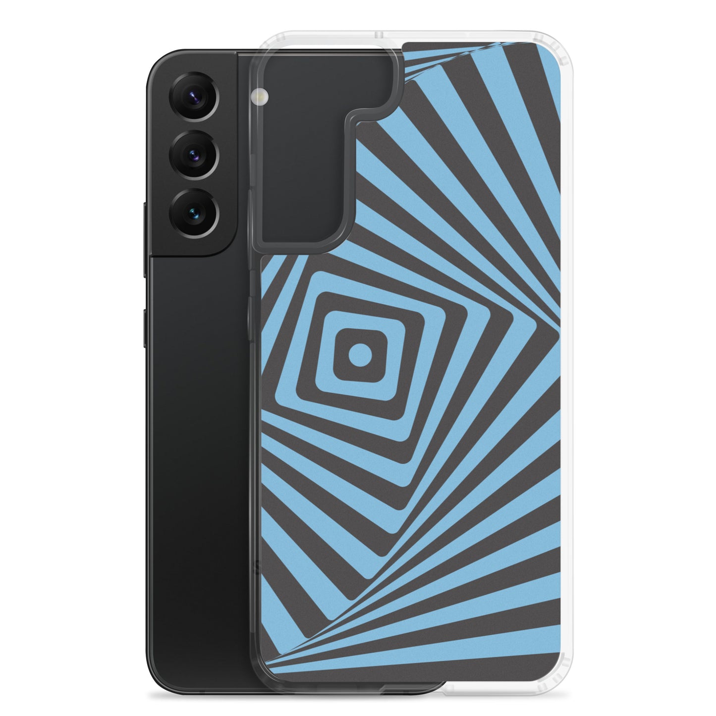 abstract Samsung phone case blue maze