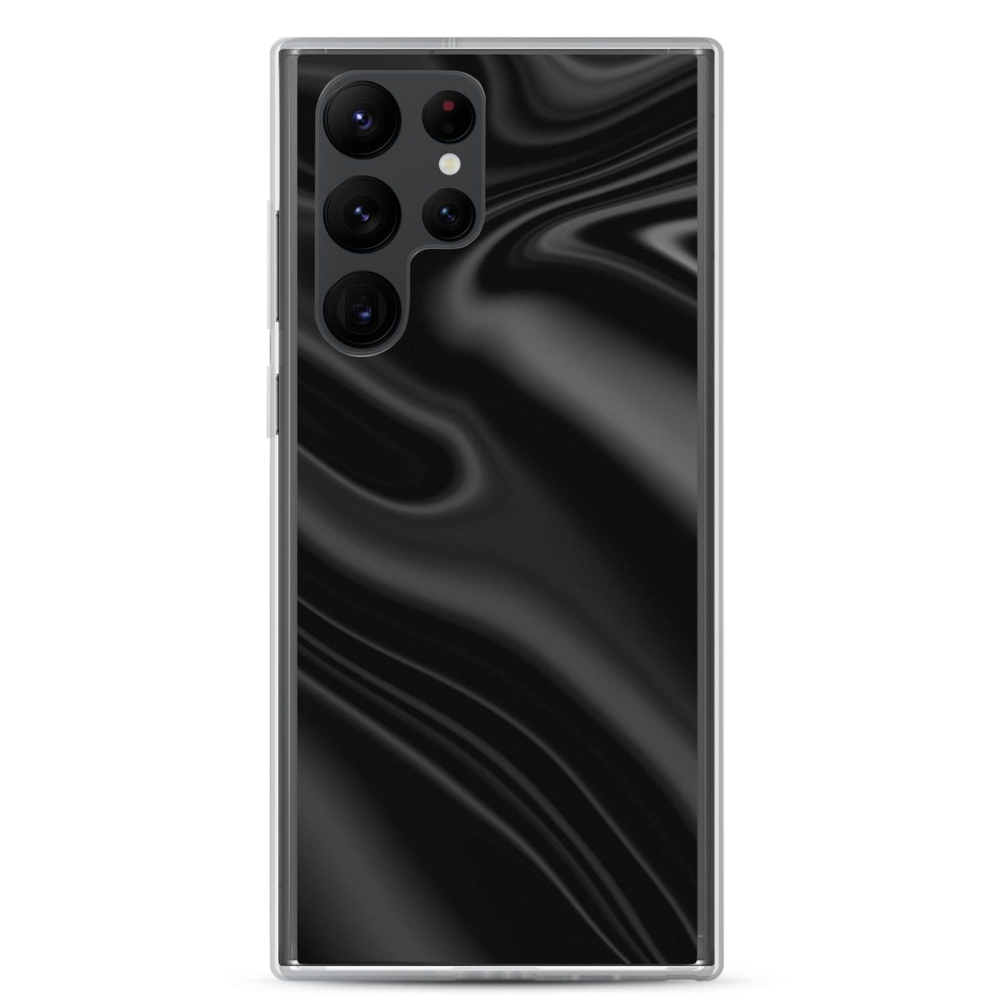 abstract Samsung phone case black waves