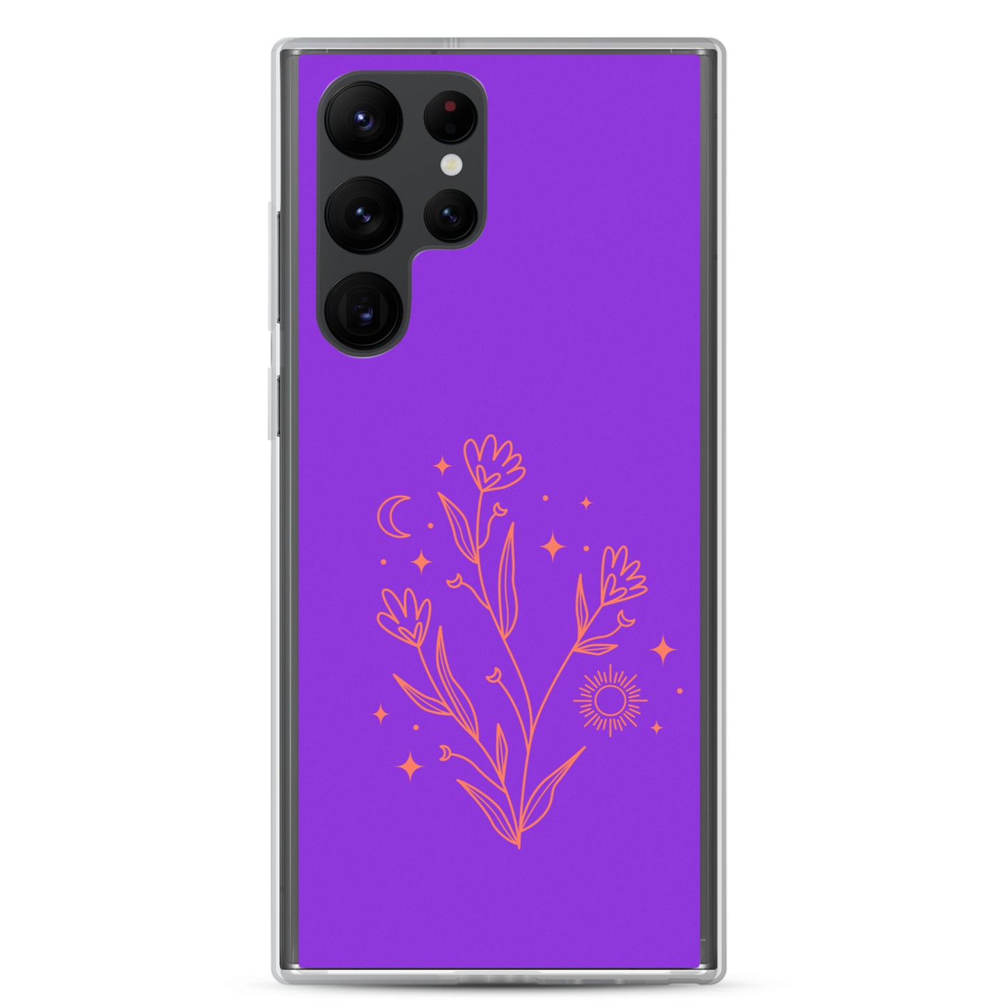 abstract Samsung phone case with purple Bg