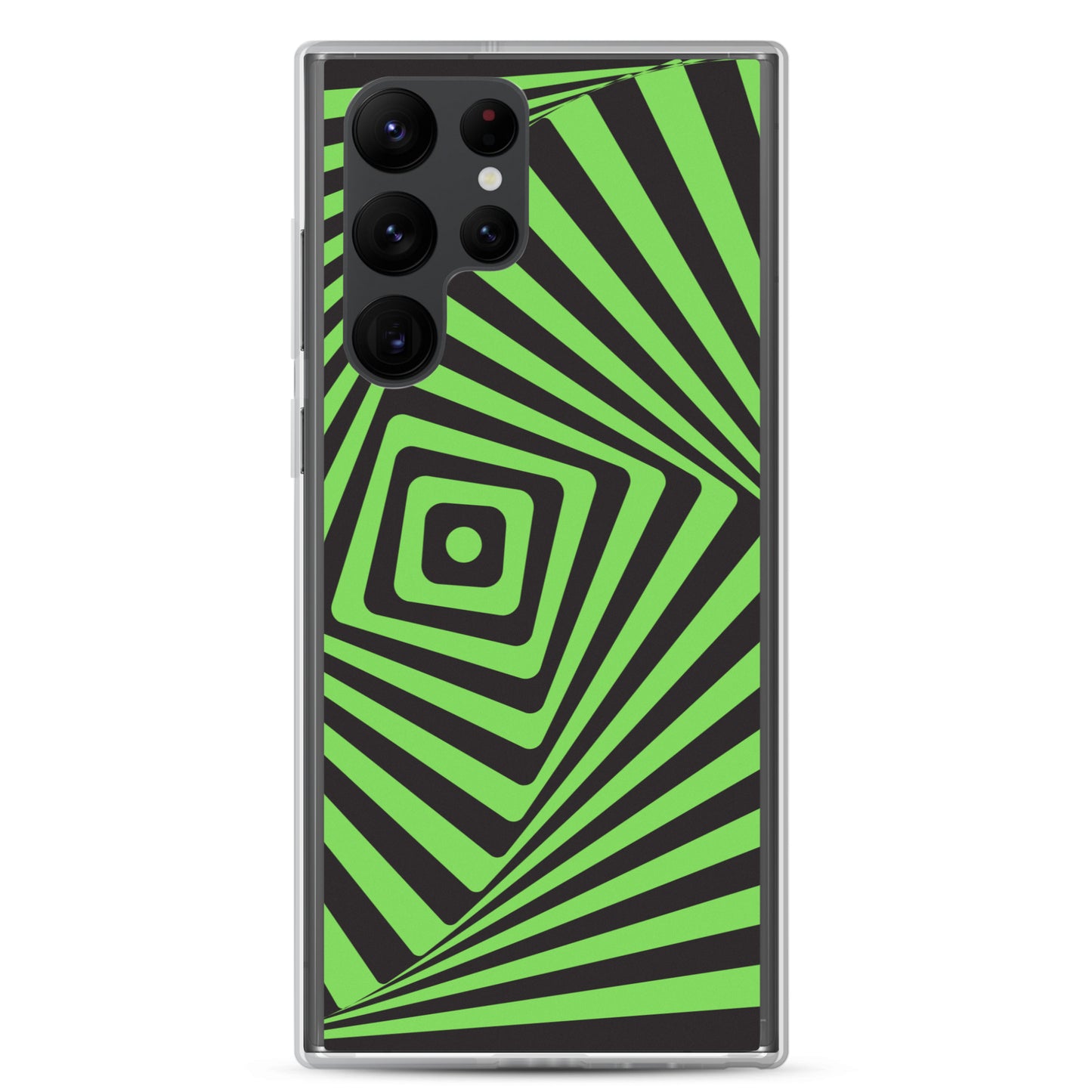 abstract Samsung phone case black and green maze