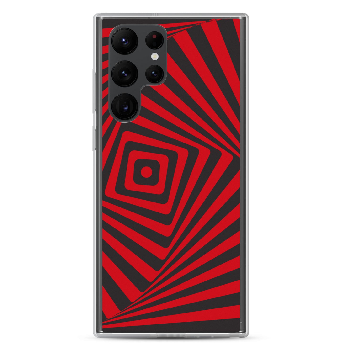 abstract Samsung phone case red and black maze