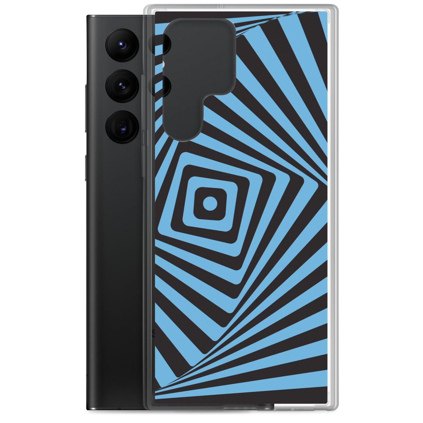 abstract Samsung phone case blue maze